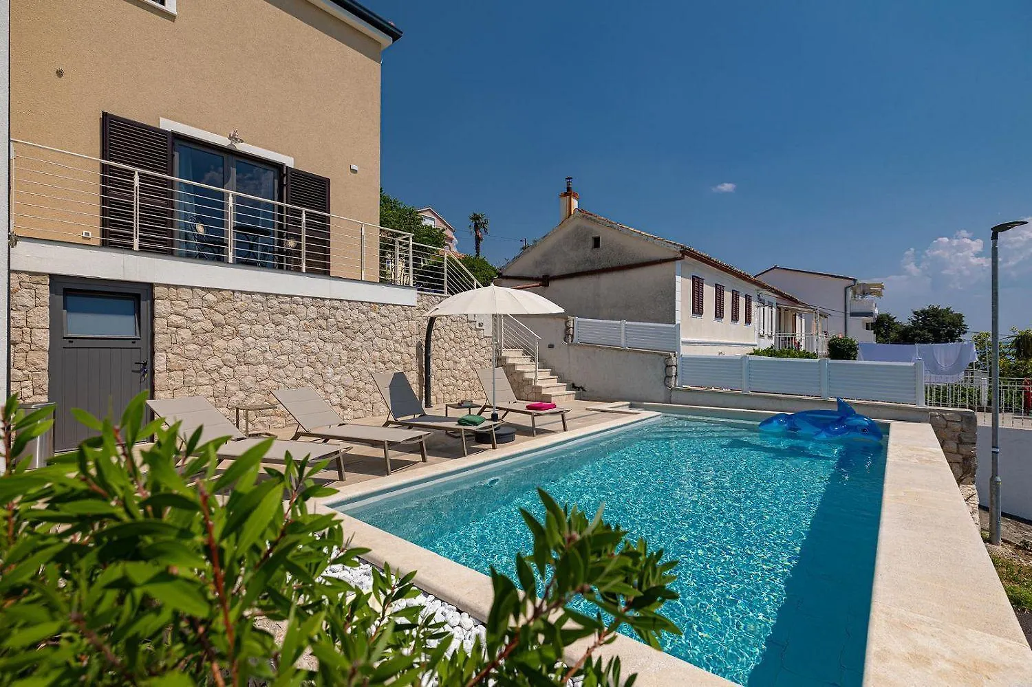 別荘 Traumhafte Finca Nur 480 Meter Zum Strand Mit Meerblick, Privatpool, Waschmaschine ドラマリ クロアチア